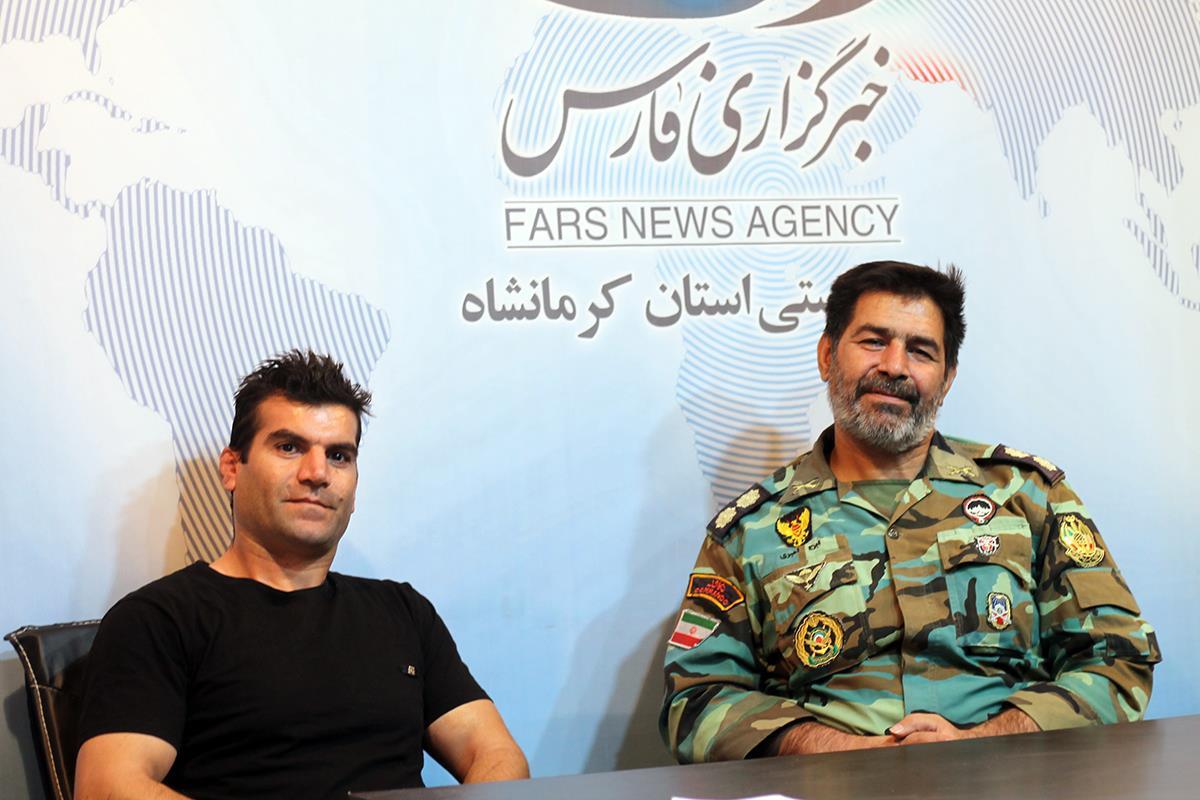  سرهنگ ایرج امیری افسر مسئول تربیت بدنی قرارگاه غرب کشور