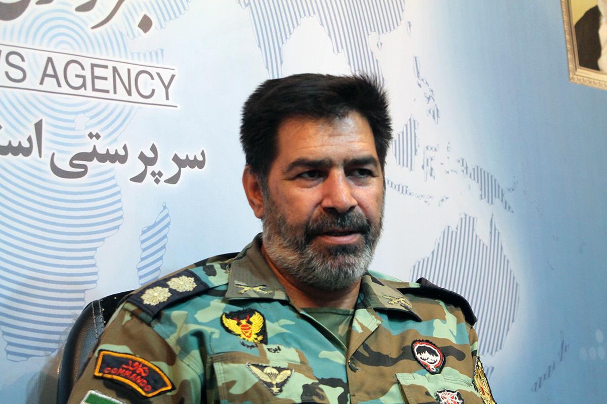  سرهنگ ایرج امیری افسر مسئول تربیت بدنی قرارگاه غرب کشور