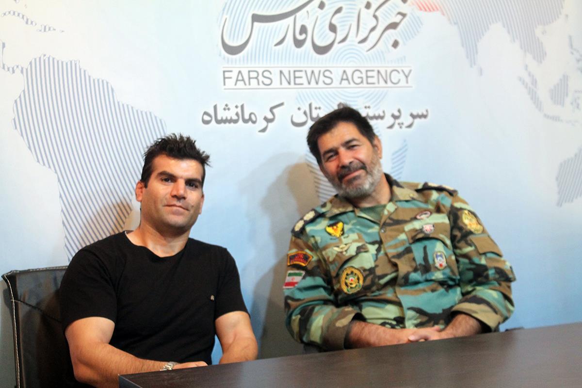  سرهنگ ایرج امیری افسر مسئول تربیت بدنی قرارگاه غرب کشور