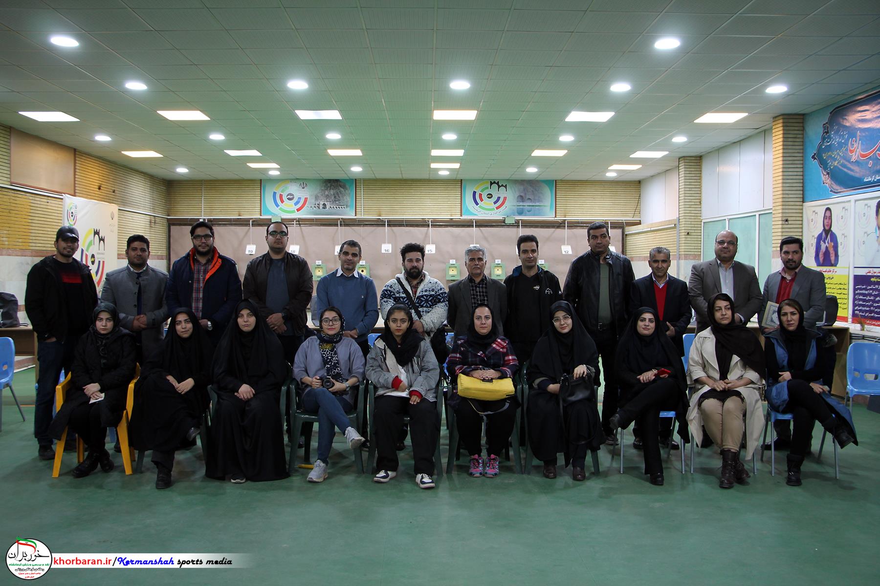 برگزاری مسابقات تیراندازی برای خبرنگاران کرمانشاهی