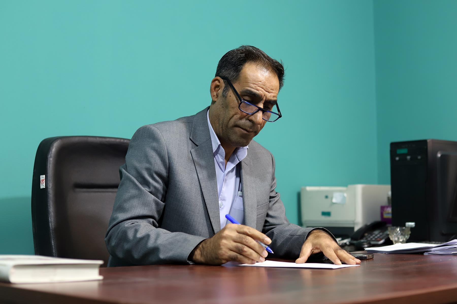بهمن بوچانی رئیس هیات والیبال استان کرمانشاه