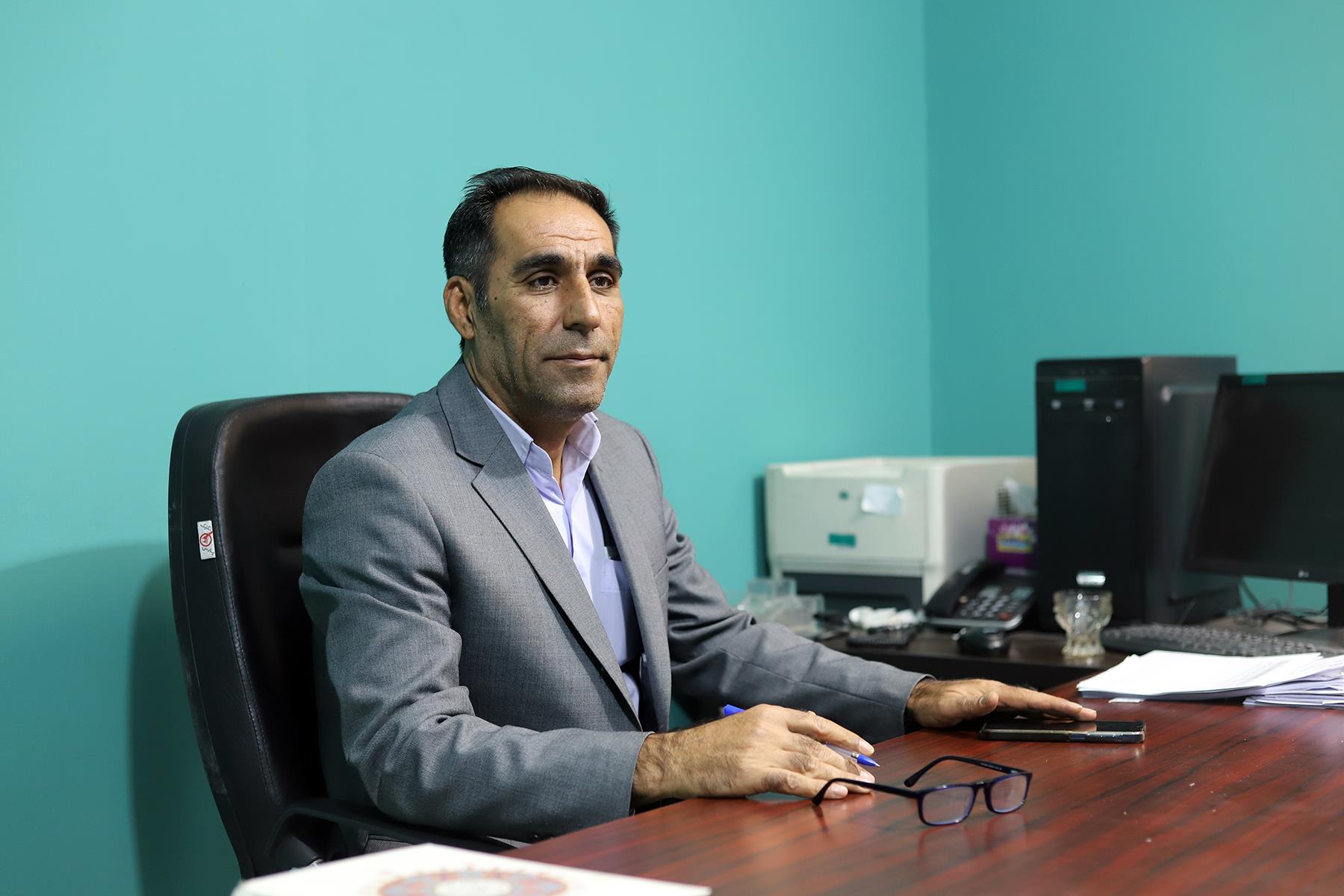 بهمن بوچانی رئیس هیات والیبال استان کرمانشاه