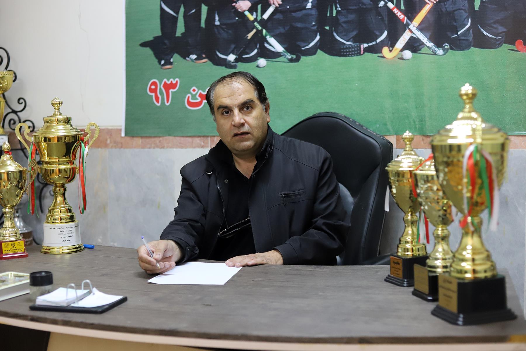 وحید اردلانی رئیس هیات هاکی کرمانشاه