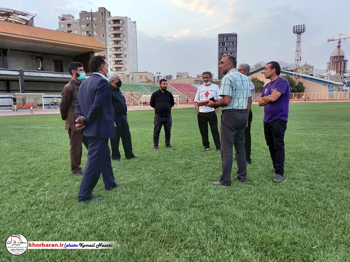 نور استادیوم آزادی کرمانشاه یک‌پنجم استاندارد